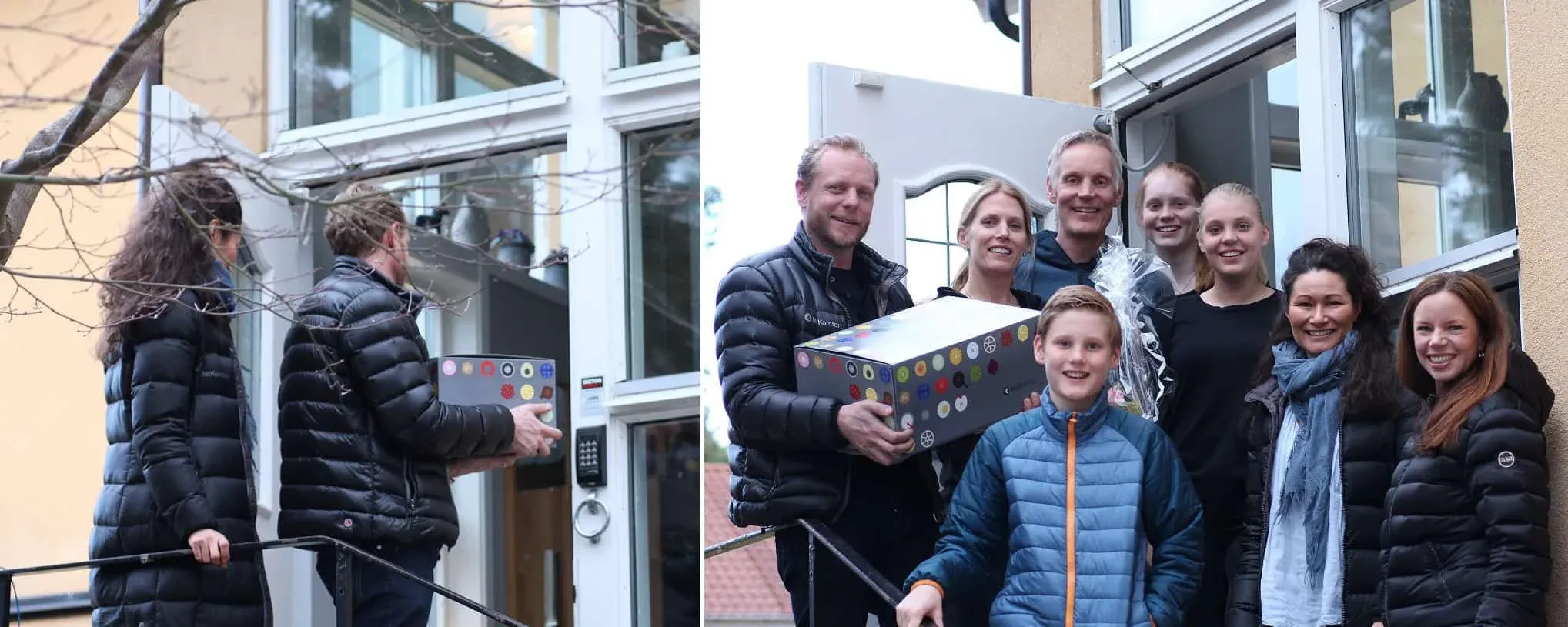 Matkomfort firar 300 leveranser till en familj