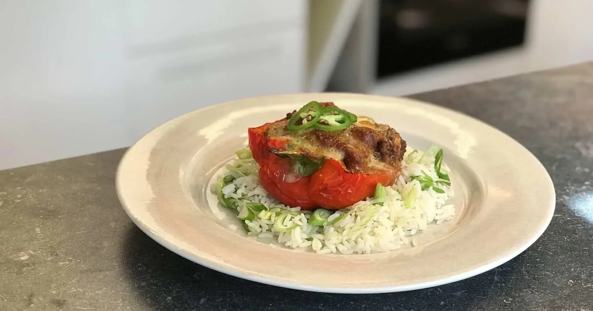 Gratinerad paprika