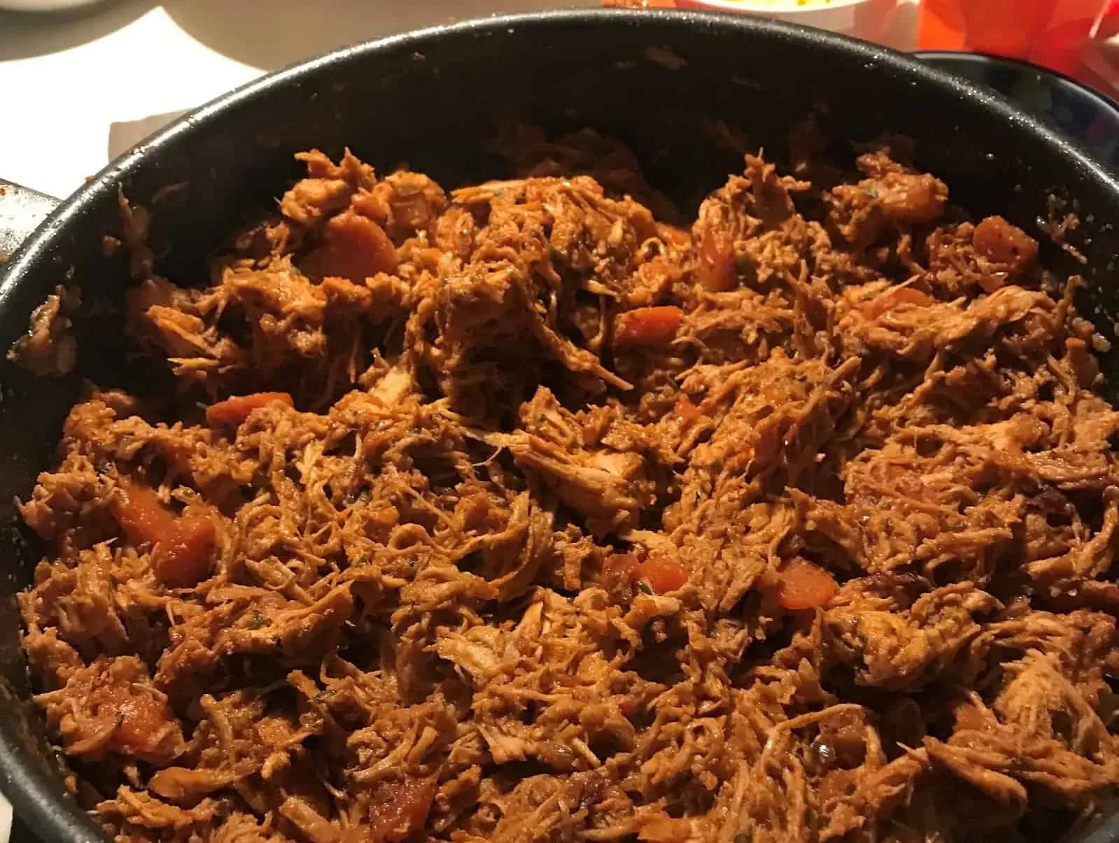 Pulled chicken panna