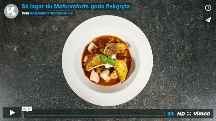 Film om hur du lagar vår fiskgryta