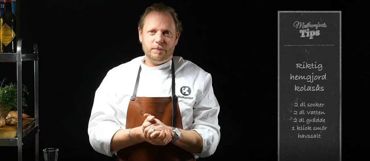 Koka egen kolasås recept
