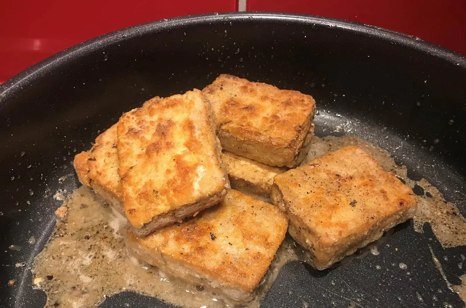 Panerad tofu
